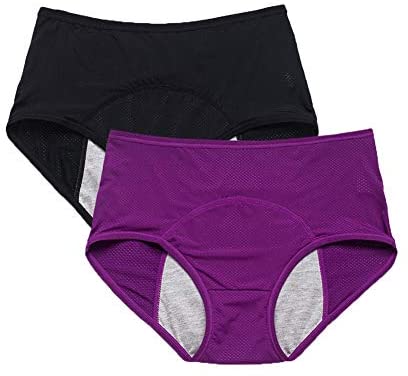YOYI FASHION Women Mesh Holes Breathable Leakproof Period Panties Mulit Pack US Size XXS-4XL/11