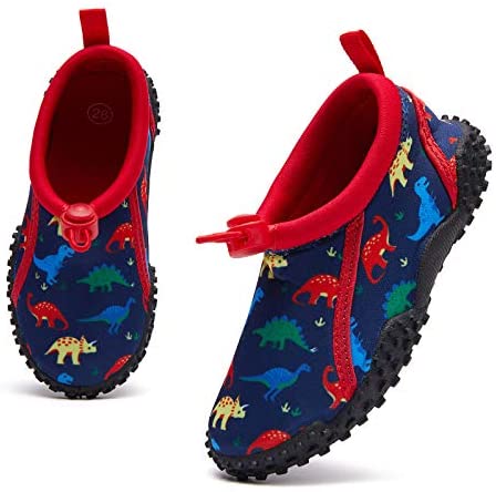 mysoft Kids Beach Water Shoes Non-Slip Quick Dry Barefoot Swim Shoes Aqua Socks for Boys and Girls Toddler Little Big Kid