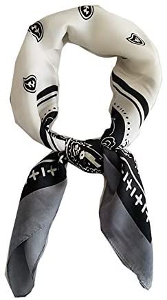 FONYVE Silk Feeling Scarf Medium Square Satin Head Scarf for Women 27.5 × 27.5 inches