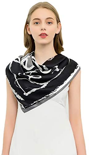 100% Pure Mulberry Silk Scarf 35" Large