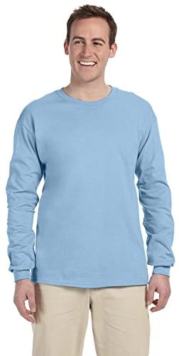 Gildan Men's Ultra Long Sleeve Rib-Knit Cuffs T-Shirt