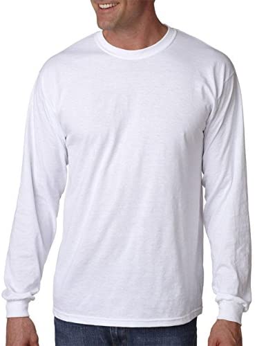 Gildan Heavy Cotton 100% Cotton Long Sleeve T-Shirt.