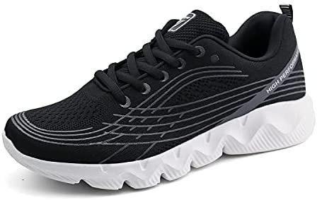 Women Breathable Knit Running Sneakers Casual Tennis Shoes Lightweight Sport Shoes