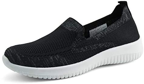 Women Slip On Knit Loafers Comfortable Casual Walking Shoes