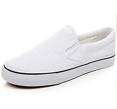 QZHIHE Men's Slip on Shoes Clipper Sneaker Loafer Canvas Sneaker