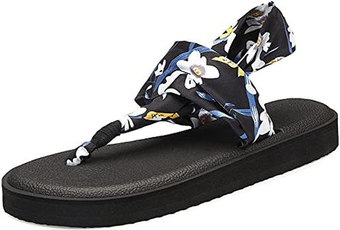 Santiro Womens Flip Flops Comfort Yoga Sling Flat Sandals