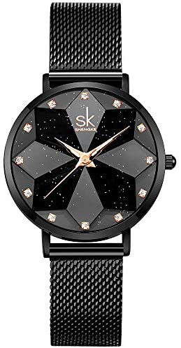 Ultra Thin Minialist Creative Starry Sky Women Watch