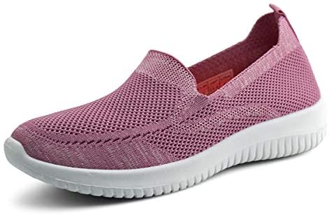 Women Slip On Knit Loafers Comfortable Casual Walking Shoes