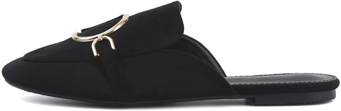 MUSSHOE Mules for Women Flats Comfortable Slip on Women Mules Shoes