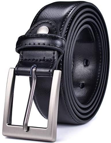 Beltox Men Basic Belt Suit Work Casual Dress Jeans 1.25” Wide w Prong Buckle