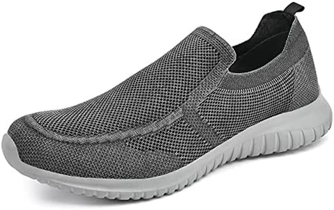 konhill Men's Walking Shoes Athletic Tennis Comfortable Slip-on Loafer Sneakers