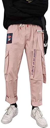 Men's Hiphop Punk Drawstring Elastic Waist Harem Outdoor Ankle Jogger Pants