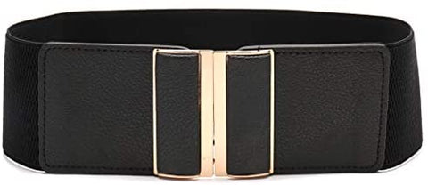 Beltox Womens 3" Wide Belt Elastic Stretch Cinch Waistband Lady Cummerband