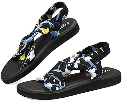 Santiro Womens Flip Flops Comfort Yoga Sling Flat Sandals