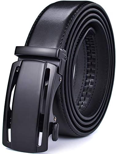 Men Belts Leather Male Slide Ratchet Work Dress Strap w Interchangeable Buckle Beltox