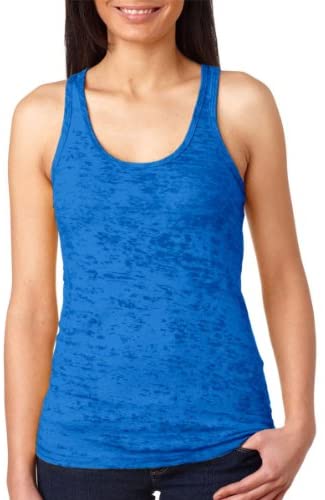 Next Level Women's Burnout Baby-Rib Collar Racerback Tank