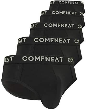 Men's 5-Pack Briefs Bamboo Rayon Stretchy Ultra Soft Comfy Underwear