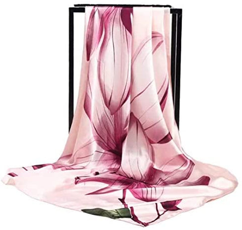 35” Satin Scarf Large Square Hair Scarves