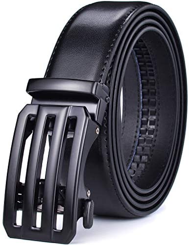 Men Belts Leather Male Slide Ratchet Work Dress Strap w Interchangeable Buckle Beltox