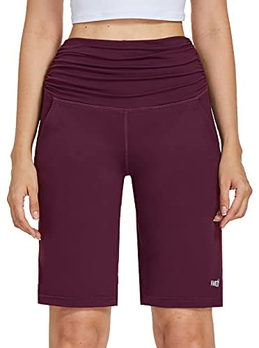 10” Long Bermuda Stretchy  Shorts for Women