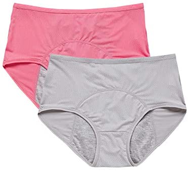 YOYI FASHION Women Mesh Holes Breathable Leakproof Period Panties Mulit Pack US Size XXS-4XL/11