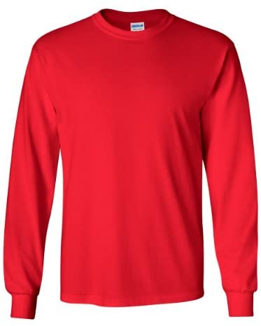 Gildan Ultra Cotton 6 oz. Long-Sleeve T-Shirt (G240) MILITARY GREEN