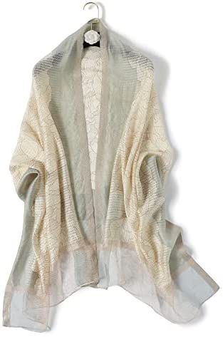 WINCESS YU Women Fashion Silk Scarf Long Shawl and Wraps Lightweight Pashmina for Fall and Winter