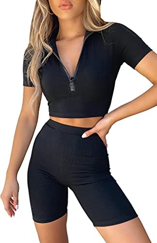 Two-Piece seamless  High Waist Shorts Sets