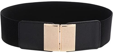 Beltox Womens 2.36" Wide Belt Elastic Stretch Cinch Waistband Lady Cummerband