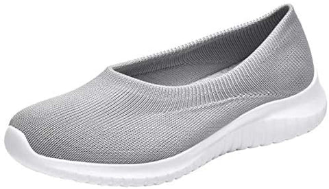 konhill Women's Tennis Walking Shoes Breathable Casual Work Slip-on Sneakers