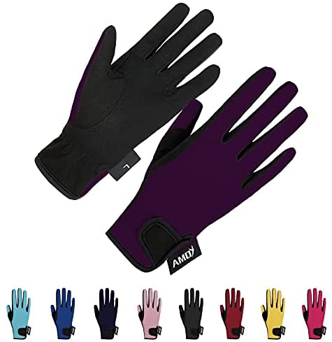 Kids Horse Riding Gloves Breathable Sport Mitts