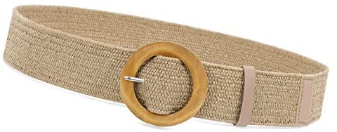 Fashion Wide Straw Woven Elastic Stretch Waist Band Belt Summer Bohemian Ladies Beach Dress Belts