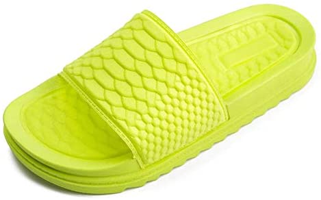 Slide Sandals for Women Summer Beach Anti-Slip Open Toe Flatform Shoes Casual Comfort Footbed Home Slippers Outdoor/Indoor