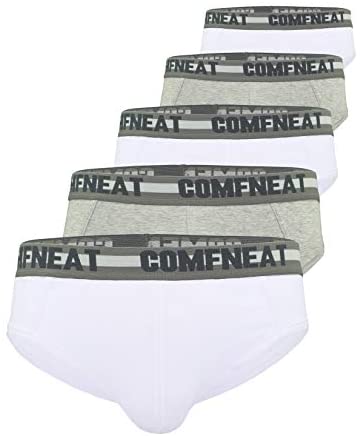 Men's 5-Pack Briefs Cotton Spandex Stretchy Ultra Soft Comfy Underwear