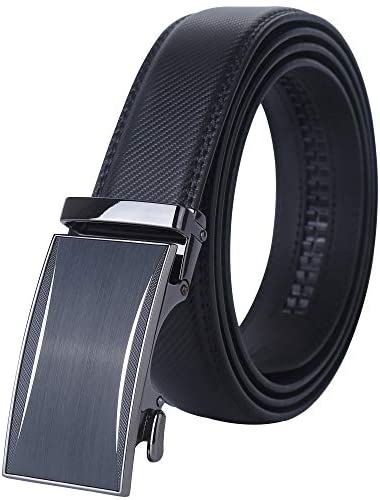 Lavemi Men's Real Leather Ratchet Dress Belt with Automatic Buckle,Elegant Gift Box