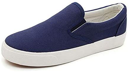 QZHIHE Men's Slip on Shoes Clipper Sneaker Loafer Canvas Sneaker