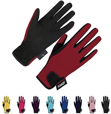 Kids Horse Riding Gloves Breathable Sport Mitts