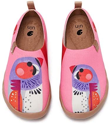 UIN Kid's Casual Slip-on Canvas Loafers Boys Girls Shoes Fashion Sneakers Funny Painted Travel Shoes