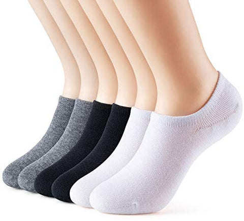 Gonii No Show Socks Womens Running Athletic Non Slip Line Flat Boat Socks 5 -Pairs