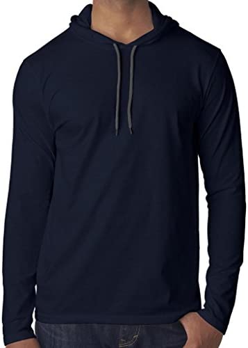 Yoga Clothing For You Mens Lightweight Cotton Hoodie Tee Shirt