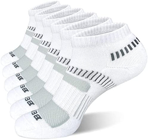 Men's Athletic Running Ankle Low Cut Socks (6 Pack)