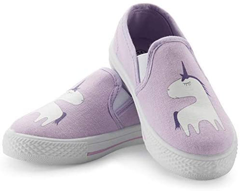 mysoft Toddler Casual Sneakers Slip-on Canvas Shoes for Boys & Girls