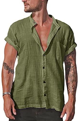 Men's Loose Fit Linen Shirt