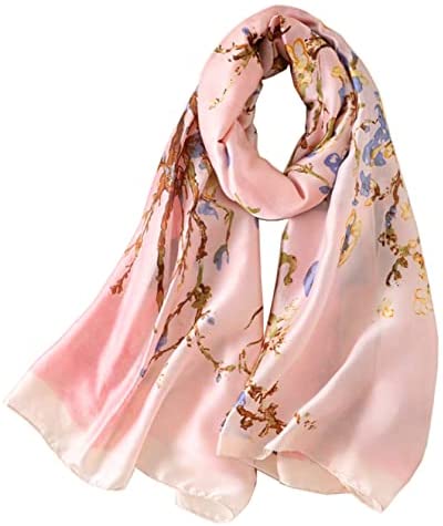 YMXHHB Silk Scarf 100% Mulberry Silk Fashion Scarves Long Lightweight Shawl Wrap …