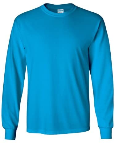 Gildan Men's Ultra Long Sleeve Rib-Knit Cuffs T-Shirt