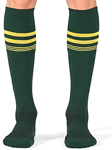 CS CELERSPORT 2 Pack Soccer Socks for Youth Kids, Men and Women Athletic Baseball Softball Football Socks
