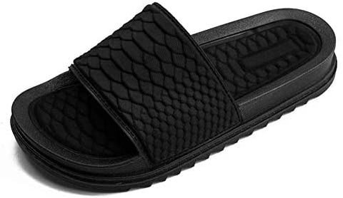 Slide Sandals for Women Summer Beach Anti-Slip Open Toe Flatform Shoes Casual Comfort Footbed Home Slippers Outdoor/Indoor