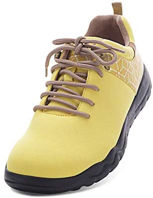 UIN Mens's Women's Quebec Microfiber Travel Sneaker Walking Lace-up Shoes Unisex