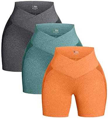 3 Piece Yoga Hip Lift Shorts