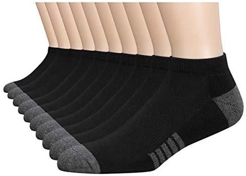 10 Pack Low Cut Athletic Cushioned Casual Socks